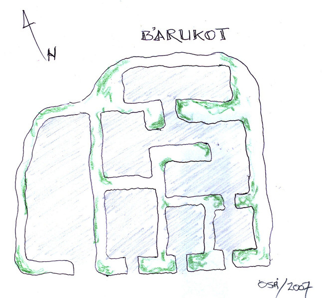 Bárukot - uppdráttur Bárukot