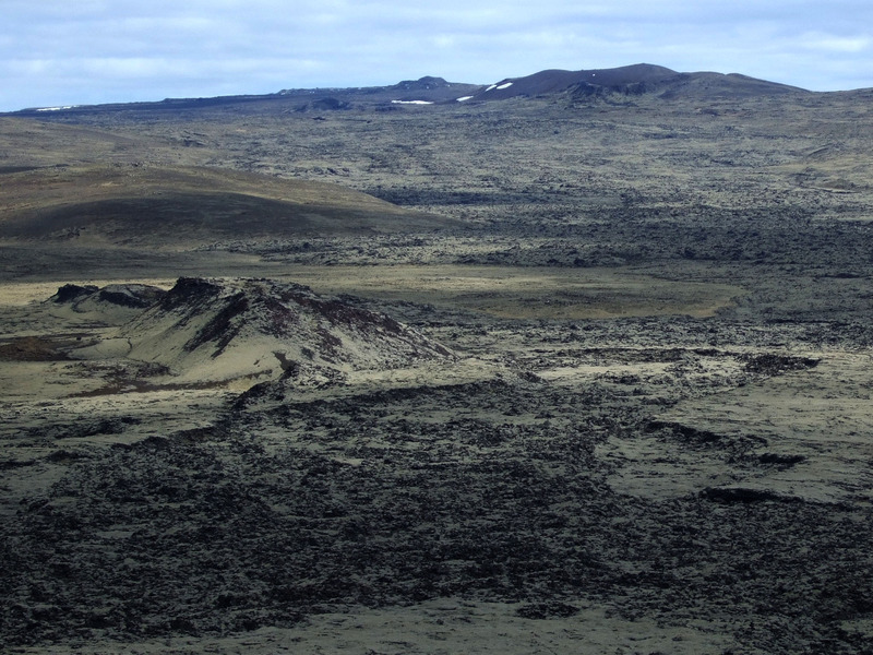 Brennisteinsfjöll sunnanverð - Eldborg efst Brennisteinsfjöll sunnanverð - Eldborg efst
