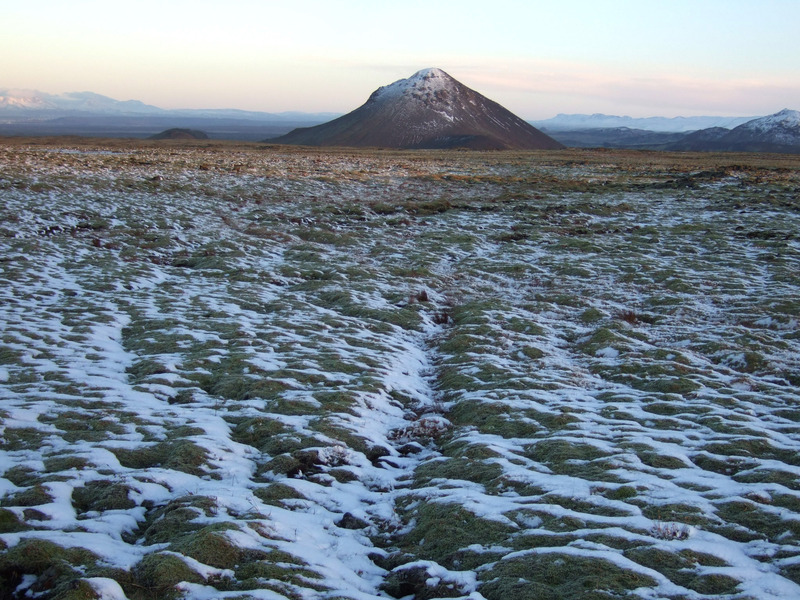 Keilir í síðdegissólinni