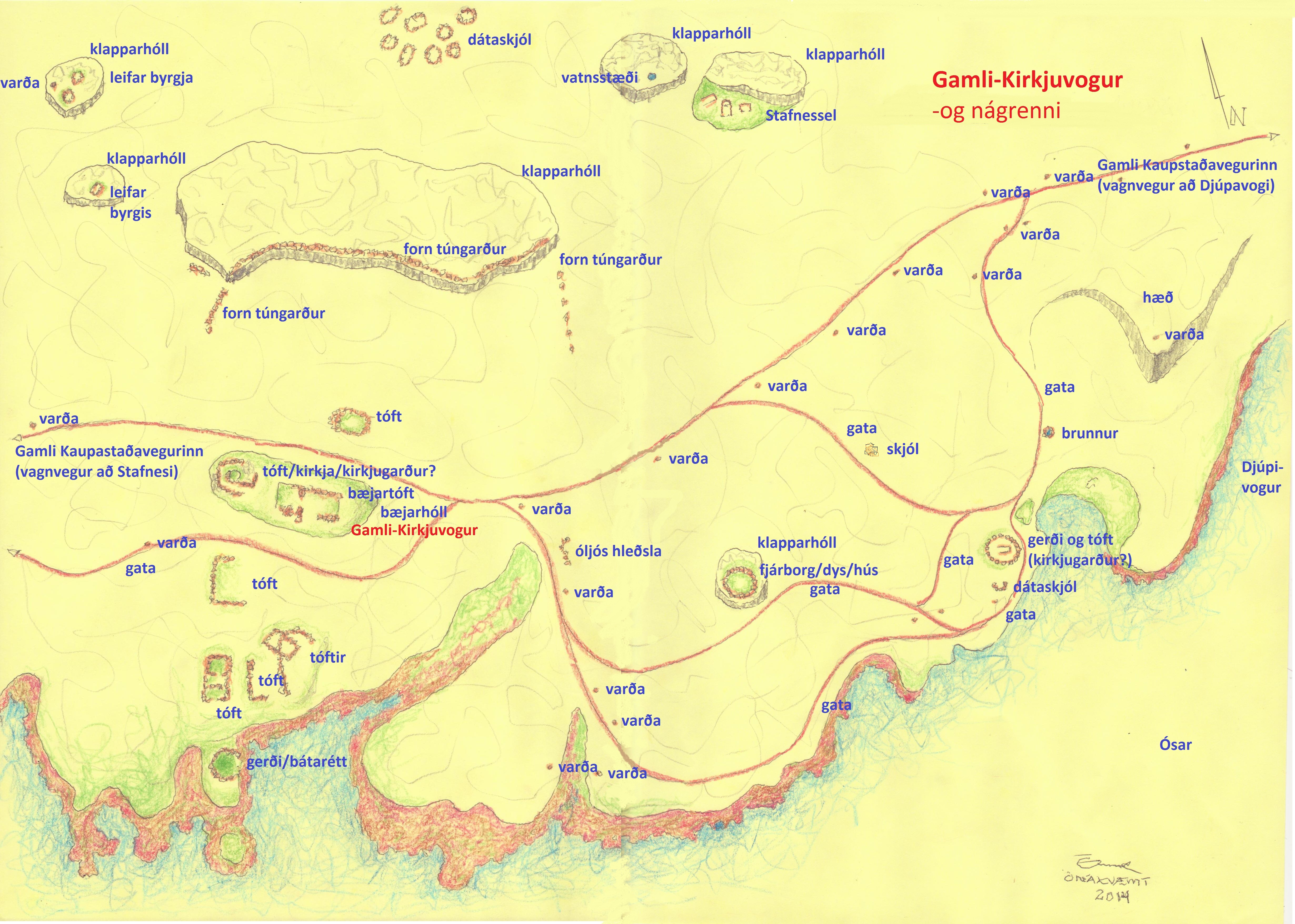Gamli-Kirkjuvogur-uppdrattur 2014
