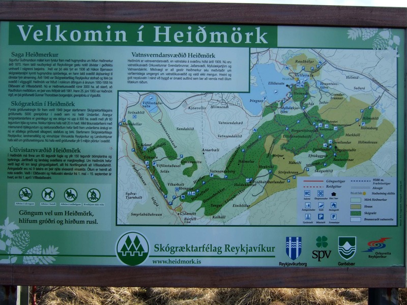 Upplýsingaskilti í Heiðmörk - saga og tilurð
