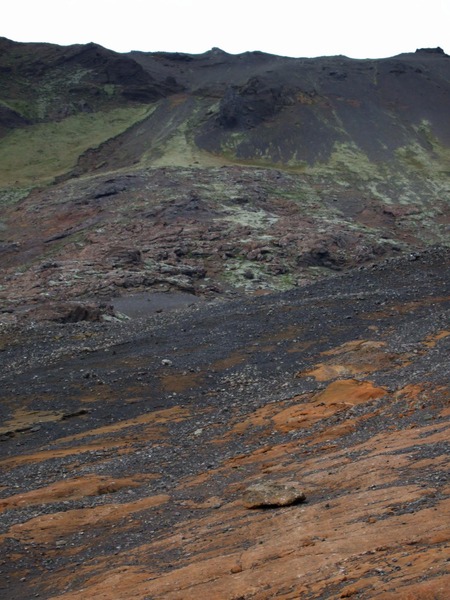 Slysstaðurinn efst í Sveifluhálsi