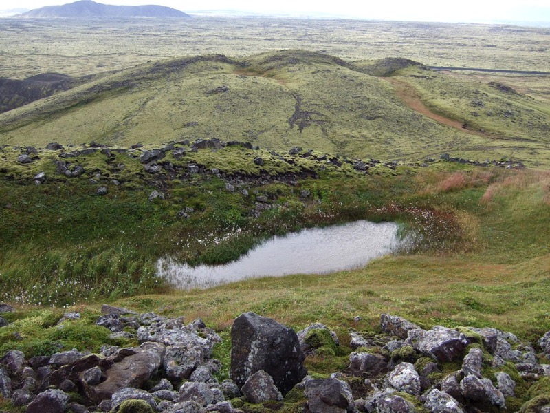 Vatnsstæði ofan við Kristjánsdalahorn