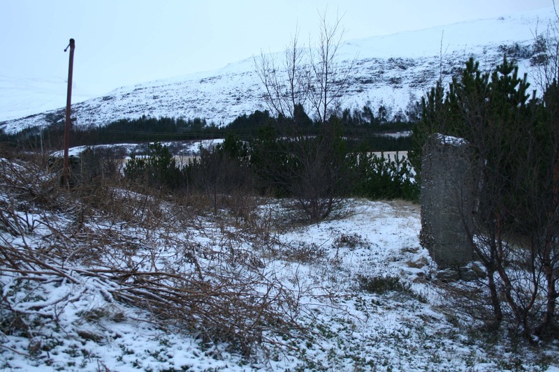 Hlið á gömlu heimreiðinni í Stóra-Botni Gamla