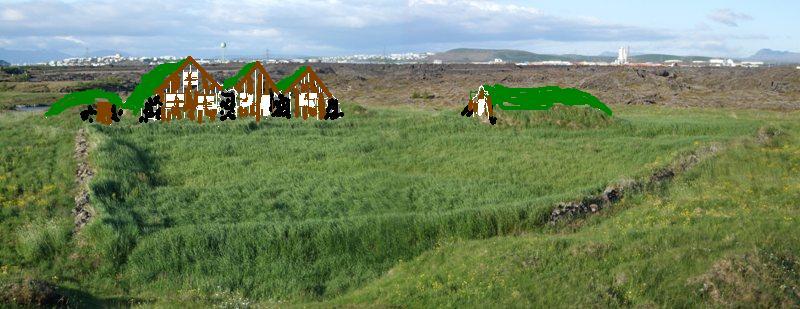 Svona gætu Þorbjarnarstaðir hafa litið út fyrrum Thorbjarnarstadir