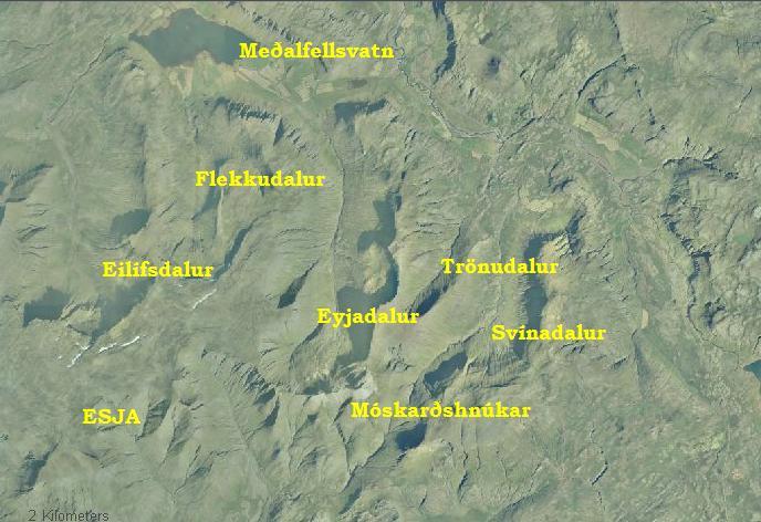 Trönudalur - loftmynd